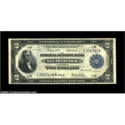 Fr. 778 $2 1918 Federal Reserve Bank Note Very Fine. The surfaces are soft on this well margined Bat