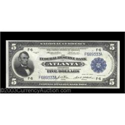 Fr. 790 $5 1918 Federal Reserve Bank Note Choice New. This nice $5 FRBN from the Atlanta district co