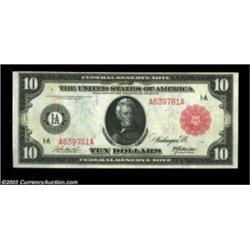 Fr. 892a $10 1914 Red Seal Federal Reserve Note Very Fine-Extremely Fine. Super coloration, nice mar