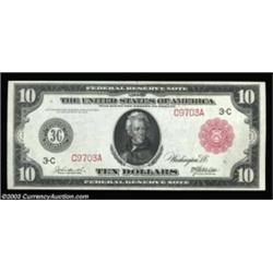 Fr. 894a $10 1914 Red Seal Federal Reserve Note Superb Gem New. Huge margins, deep, original embossi