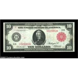 Fr. 902b $10 1914 Red Seal Federal Reserve Note Choice About New. Dallas Red Seal Tens are quite sca