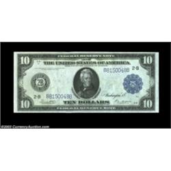 Fr. 911a $10 1914 Federal Reserve Note Superb Gem New. The ideal Type Note, as this is a common, aff