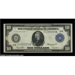 Fr. 947 $10 1914 Federal Reserve Note CGA Gem Uncirculated 67. The original embossing on this Dallas