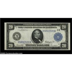 Fr. 971b $20 1914 Federal Reserve Note CGA Gem Uncirculated 67. A highly graded example of the much