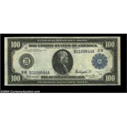 Fr. 1089 $100 1914 Federal Reserve Note Extremely Fine. A nice original note, with broad margins and