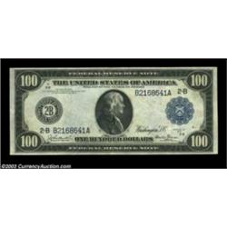 Fr. 1089 $100 1914 Federal Reserve Note Extremely Fine. A second nice XF of this scarcer Burke-Glass