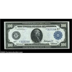 Fr. 1104 $100 1914 Federal Reserve Note Gem New. Deep original embossing is easily seen on this gorg