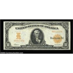 Fr. 1169 $10 1907 Gold Certificate Gem New. Huge margins, excellent original embosing, perfect color
