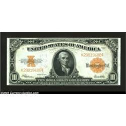Fr. 1173 $10 1922 Gold Certificate Gem New. To grade this beautiful note from the Hubbard Collection
