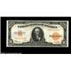Image 1 : Fr. 1173 $10 1922 Gold Certificate Very Choice New. A lovely Gold Ten, with broad margins, perfect c