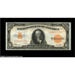 Fr. 1173 $10 1922 Gold Certificate Very Choice New. Quite near the full Gem grade.  Important notice
