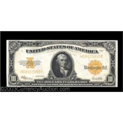 Fr. 1173 $10 1922 Gold Certificate Choice New. A well margined example, with sharp printing and grea