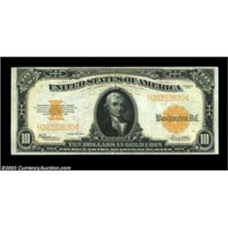 Fr. 1173 $10 1922 Gold Certificate Extremely Fine. A beautiful natural note, with ideal colors of th