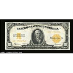 Fr. 1173 $10 1922 Gold Certificate Very Choice New. A near-Gem example of this perennially popular T