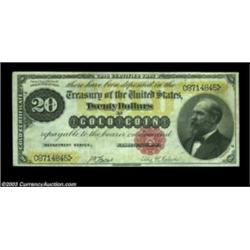 Fr. 1178 $20 1882 Gold Certificate Extremely Fine. Very well margined, as is often the case for this