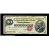 Image 1 : Fr. 1178 $20 1882 Gold Certificate Very Fine. There is a scattering of small pinholes and a bit of s
