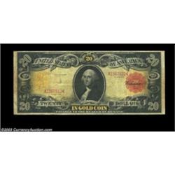 Fr. 1180 $20 1905 Gold Certificate Fine. Utterly problem free and with much stronger back color than
