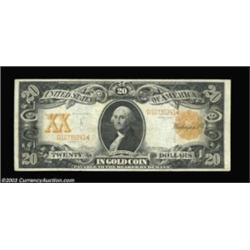 Fr. 1183 $20 1906 Gold Certificate Choice Very Fine. Bright, beautifully margined and perfectly natu