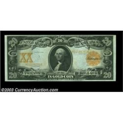 Fr. 1186 $20 1906 Gold Certificate Gem New. Excellent margins, full bright and flashy colors, and de