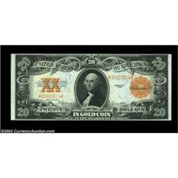 Fr. 1187 $20 1922 Gold Certificate Choice New. A bit tight at the top and bottom, as these Gold Cert