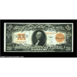 Fr. 1187 $20 1922 Gold Certificate Choice New. The bottom margin is very tight at the right on this