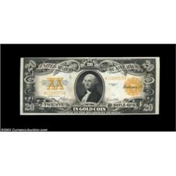 Fr. 1187 $20 1922 Gold Certificate Choice New. The top margin runs at a bit of an angle and comes qu