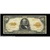 Image 1 : Fr. 1200a $50 1922 Gold Certificate Fine. This is the much scarcer variety, with the small (4mm) ser