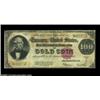 Image 1 : Fr. 1215 $100 1922 Gold Certificate Very Good. Tightly margined and a bit soiled, with a few pinhole