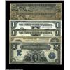 Image 1 : Six Better Silver Certificates. Fr. 224 (two) Fine with edge tears and Very Good, Fr. 237 About New,