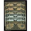 Image 1 : Six Black Eagles. Fr. 226a (two) Very Good and Very Fine, Fr. 230 Very Fine, Fr. 233 Fine and Fr. 23