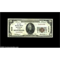 Dothan, AL - $20 1929 Ty. 1 The First NB Ch. # 5249This bright and pretty example is by far the nice