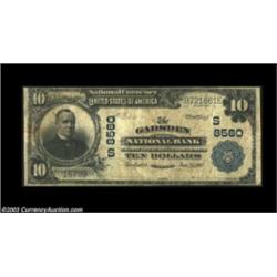 Gadsden, AL - $10 1902 Plain Back Fr. 626 The Gadsden NB Ch. # (S)8560Ten large notes are listed in
