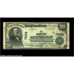 Selma, AL - $20 1902 Plain Back Fr. 650 The Selma NB Ch. # 7084By far the scarcer of Selma's two lat