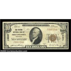 Arkadelphia, AR - $10 1929 Ty. 1 Citizens NB Ch. # 10087A seldom offered note from a one bank town,