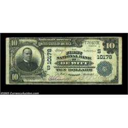 DeWitt, AR - $10 1902 Plain Back Fr. 628 First NB Ch. # 10178A very scarce large size note with bold
