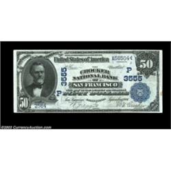 San Francisco, CA - $50 1902 Date Back Fr. 669 The Crocker NB Ch. # (P)3555A nice example bearing th