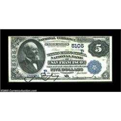San Francisco, CA - $5 1882 Date Back Fr. 537 The Wells Fargo Nevada NB Ch. #(P)5105An always desira