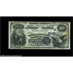 San Francisco, CA - $10 1882 Date Back Fr. 545 The Wells Fargo Nevada NB Ch. #(P)5105A pleasing Very