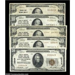 San Francisco 1929 Series National Bank NotesSan Francisco, CA - $10 1929 Ty. 1 Crocker First NB Ch.