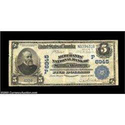 Santa Monica, CA - $5 1902 Plain Back Fr. 598 The Merchants NB Ch. # (P)6945The first title used by