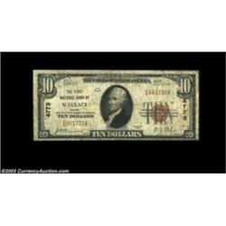 Wallace, ID - $10 1929 Ty. 1 The First NB Ch. # 4773Evenly circulated About Fine example from this t