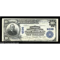 Aurora, IL - $10 1902 Plain Back Fr. 627 The Old Second National Bank Ch. # 4596The stamped black si