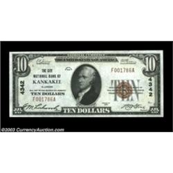 Kankakee, IL - $10 1929 Ty. 1 The City NB Ch. # 4342Crackling fresh and just the slightest of handli