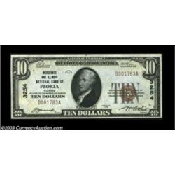 Peoria, IL - $10 1929 Ty. 1 Merchants & Illinois NB Ch. # 3254A very scarce Peoria bank, especially