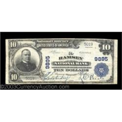 Ramsey, IL - $10 1902 Plain Back Fr. 627 The Ramsey NB Ch. # 9895We are pleased to offer this solid