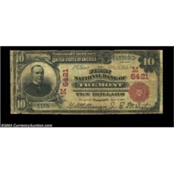 Tremont, IL - $10 1902 Red Seal Fr. 613 The First NB Ch. # (M)6421A newly discovered Red Seal offere