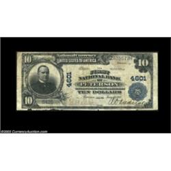 Peterson, IA - $10 1902 Plain Back Fr. 628 The First NB Ch. # 4601A decent large size example from t