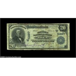 Iola, KS - $20 1902 Plain Back Fr. 659 The Northrup NB Ch. # (W)5287From the Chet Krause collection,