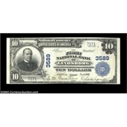 Lindsborg, KS - $10 1902 Plain Back Fr. 626 The First NB Ch. # 3589A lovely pen signed example from