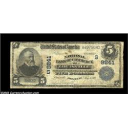 Louisville, KY - $5 1902 Plain Back Fr. 600 NB of Commerce Ch. # (S)9241A well circulated but intact